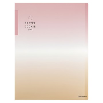 KOKUYO 國譽 Pastel Cookie Sora A3資料夾 20頁內袋  紅橙色  1本