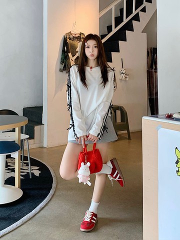 【missy shop】守護秘密蝴蝶結長袖上衣-78405