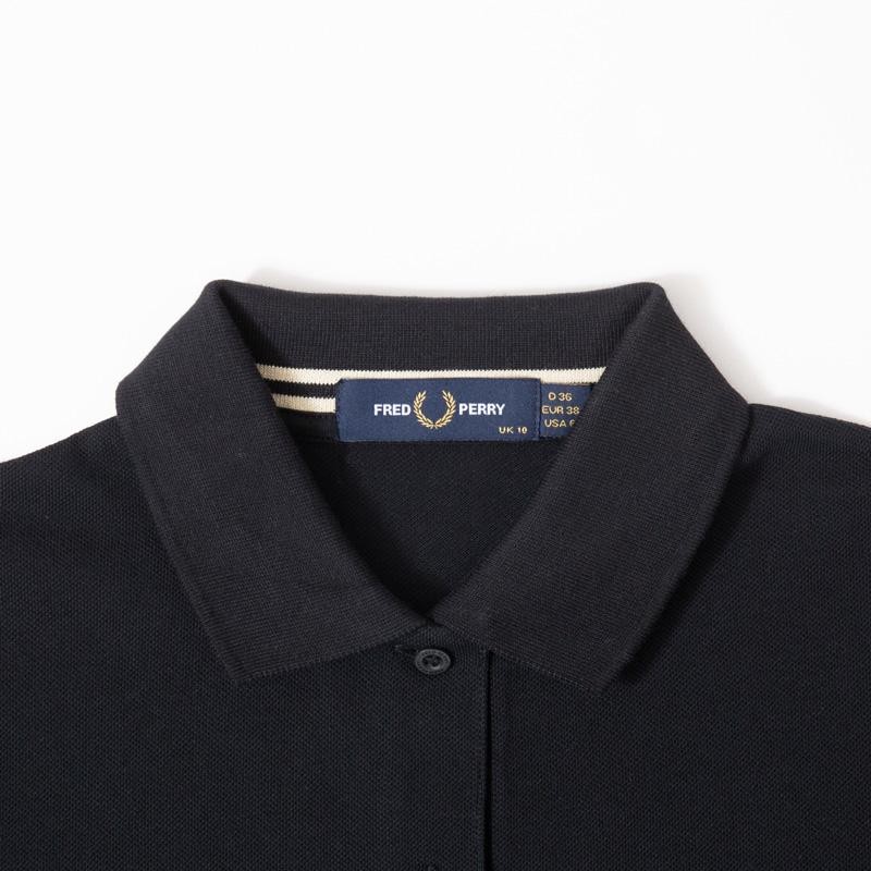 フレッドペリー FRED PERRY スプリット ディテール ピケ ドレス D3174 レディース ワンピース ポロシャツ | LINEブランドカタログ