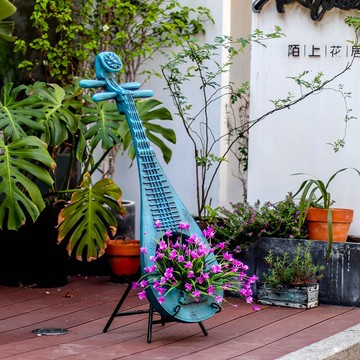 免運/ 可開票 快速出貨 戶外擺件 家庭擺飾 戶外花園大號琵琶擺件復古創意個性庭院裝飾微景觀布置可愛花盆栽