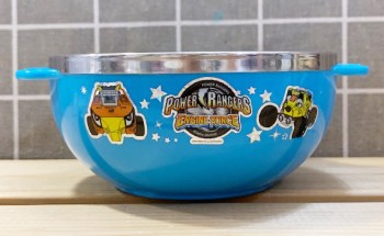 【震撼精品百貨】金剛戰士_MMPR~韓國 金剛戰士雙耳不銹鋼碗-藍#42708