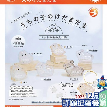【許願扭蛋機】『現貨』 我家毛孩透明吊飾 狗狗篇 全6種 扭蛋 轉蛋 Bright Link 吊飾