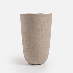 比利時D&M LILY陶質花器25cm 灰