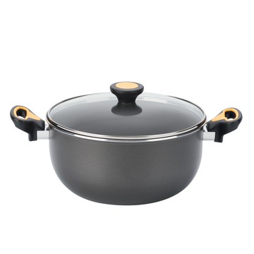 【MEYER 美亞】輕量不沾鍋 24CM 雙耳湯鍋 (含蓋) - NEW SKYLINE系列