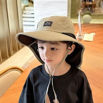 寶寶帽子夏季男女小款防紫外線釣夫帽兒童戶外露營防曬遮陽盆帽 兒童遮陽帽 可愛童帽 中小童帽子 防曬帽