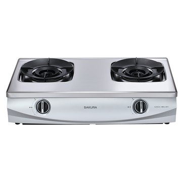 SAKURA 聚熱焱雙炫火二口傳統安全台爐G5902AS