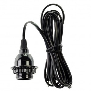 全牙燈頭E27附電源線7A8尺附開關