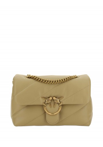 Pinko - Love Classic Shoulder Bag - Womens - Brown