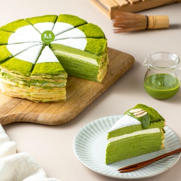 【先生手作千層】日本抹茶奶凍8吋(宅配) 情人節蛋糕💝七夕快樂🌹