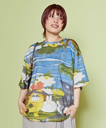 【熱門預購】復古優雅藝術感浮世繪oversizeT恤 (12色) 7IA-5111