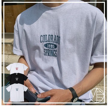 【MKST.STUDIO】🇰🇷 韓國 COLORADO 刺繡 高級電繡 LOGO 短TEE 短袖 韓國男裝 男生上衣
