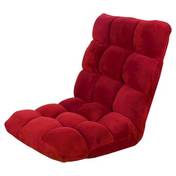 Cotton Field 棉花田傢飾亞當多段式仿麂皮折疊和室椅 紅色 舒適居家  1個