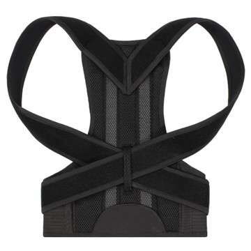 防駝挺胸支撐帶 背部可調 黑色 美姿帶  L(腰圍90~105cm)  1個