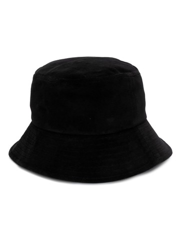 Sonia Rykiel - rhinestone-embellished logo bucket hat - women - Cotton/Polyester/Cotton - One Size - Black