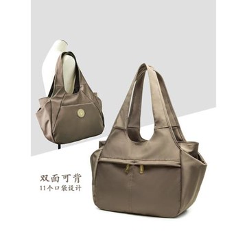 托特包女大容量2025新款通勤休閑旅行輕便多隔層尼龍帆布包單肩包