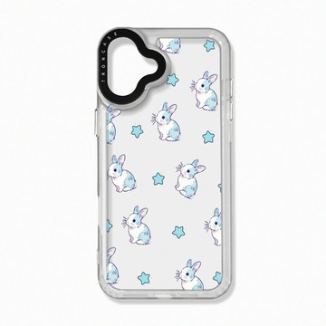 iPhone 16 Plus 殼 TRON iPhone 16 PLUS 手繪小兔子透明殼 太空殼 透白款 手機殼