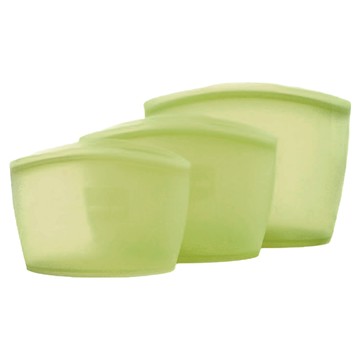 SiliPot 矽膠夾鏈袋套裝 S(小)-500ml M(中)-850ml L(大)-1500ml XL(特大)-2500ml 韓國製造  1組