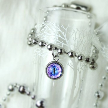 [Cat EYE] 10mm貓眼不鏽鋼珠珠珠珠手鍊