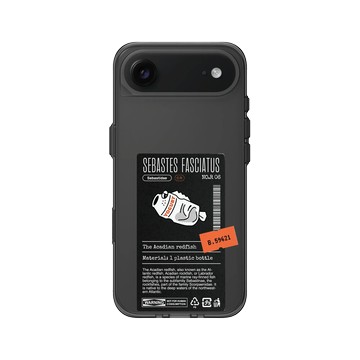 iPhone Air Clear (相機按鈕) 酷墨灰 - Marine Debris - 塑膠瓶條紋平鮋