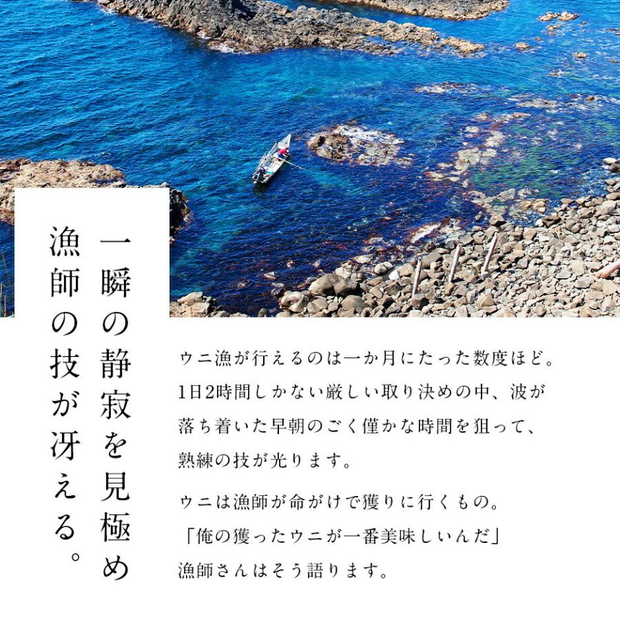 蒸しウニ 島の人 礼文 利尻島産 蒸しキタムラサキウニ 2個セット 160g(80g×2) 島の人  無添加 化粧箱入り 北海道