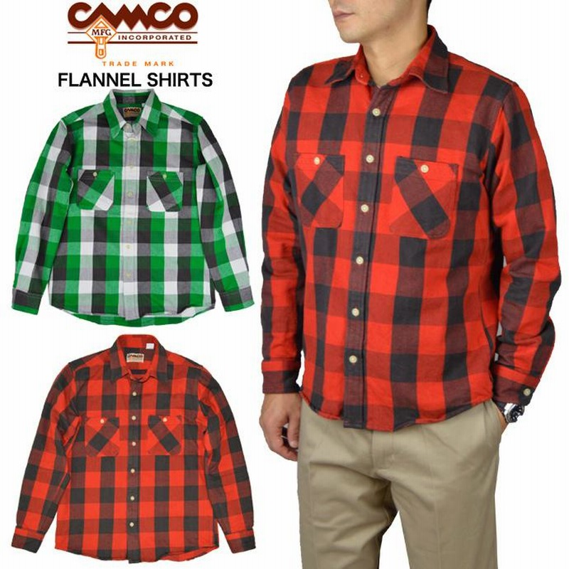 カムコ CAMCO ネルシャツ ヘビーウェイト フランネルシャツ FLANNEL ...