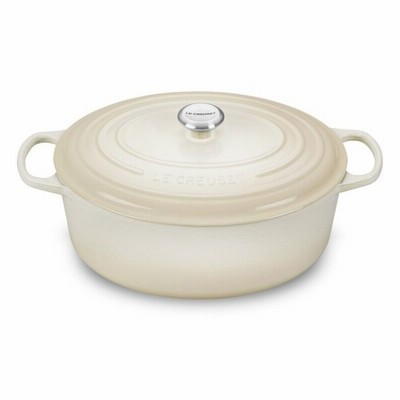 Le Creuset ル・クルーゼ　 35cm ココット・オーバル (メレンゲ） 9.5QT