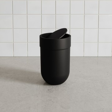 Umbra TOUCH 系列黑色有蓋垃圾桶