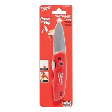 Milwaukee 美沃奇 台灣公司貨 折疊刀 48-22-1520 紅黑  1個