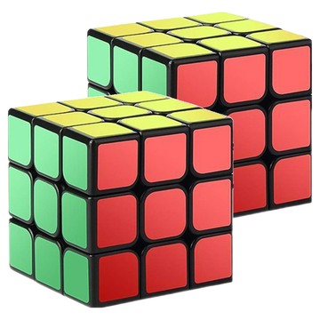 AHOYE 大三階競賽專用魔術方塊  2個  彩色  益智玩具  培養空間思維