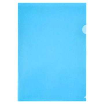 DaTaBanK 三田文具 A4 透明L型文件夾 E310-B 聚丙烯(P.P)材質 12入  藍色  1組