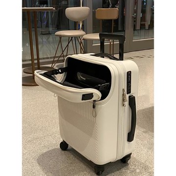 日本STELU前置開口行李箱高顏值女款旅行箱小型輕便拉桿箱密碼箱