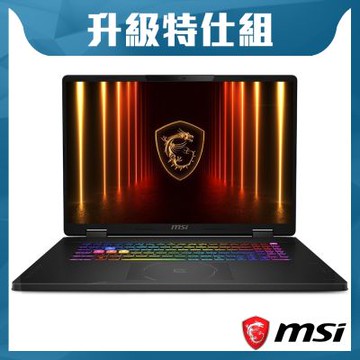 MSI 微星 Crosshair 18 HX AI A2XWFKG-058TW 電競特仕筆電(Ultra 9 275HX/32G+32G/1TB+2TB SSD/RTX5060-8G/W11)
