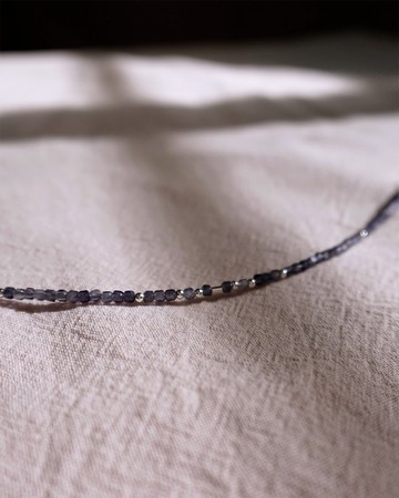 小天然石手鍊-堇青石