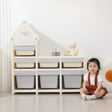 【MH家居】時鐘塔兒童收納櫃 玩具收納櫃 玩具收納 兒童用品