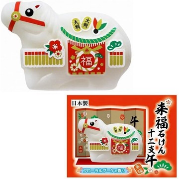 | 現貨|日本製 干支 馬年 初春石鹼香皂擺飾 福運干支 香皂 日本生肖香皂 馬年香皂