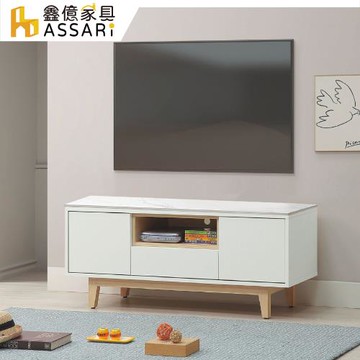 【ASSARI】羅威4尺岩板電視櫃(寬122x深41x高50cm)