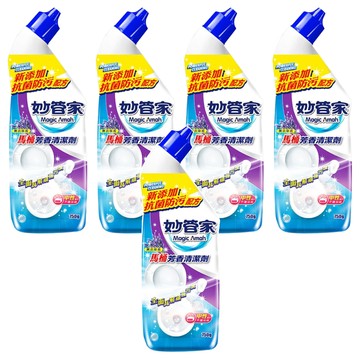 Magic Amah 妙管家 馬桶芳香清潔劑 全面瓦解頑強污漬  750g  5瓶