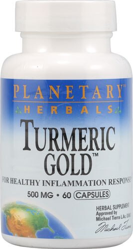 Planetary Herbals Turmeric Gold 500 mg - 60 Capsules