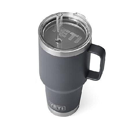 YETI Rambler 35 oz Straw Mug, Vacuum Insulated, Stainless Steel, Charcoal並行輸入