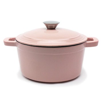 BergHOFF Neo Cast Iron Round Covered Stockpot - Pink