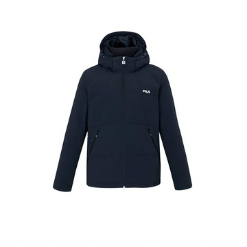 FILA 男防潑水羽絨外套-丈青 1JKZ-5711-NV