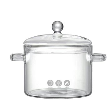 玻璃鍋 高硼矽玻璃湯鍋 餐具 明火/電磁爐通用 明火湯鍋 大湯鍋 防燙易清洗