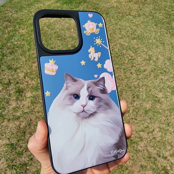 客製化寵物似顏繪Dream Castle鏡面手機殼 (MagSafe) iPhone手機