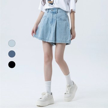 50% Fifty Percent｜輕磅牛仔打折短褲｜02661150002
