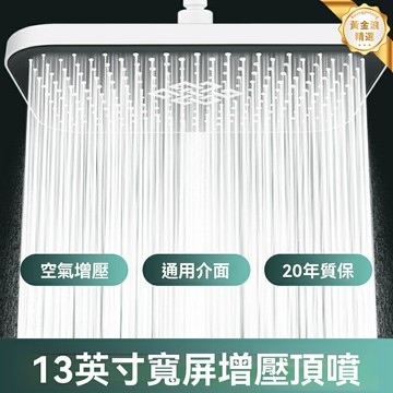 【增壓大頂噴】淋浴花灑套裝 增壓花灑 沐浴噴頭 淋雨花灑頭 家用淋浴器 空氣能增壓 節水暢爽 多檔出水 安裝簡便