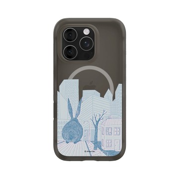 iPhone 16 Pro AirX 本質黑 - 幾米 Jimmy Liao - 兔子系列-城市祕密