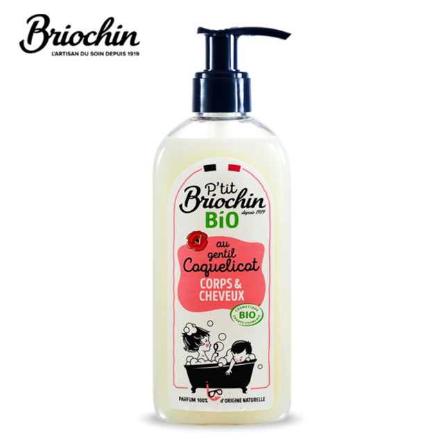 【Briochin depuis 1919】天然蘆薈兒童洗髮沐浴乳-罌粟花 250ml