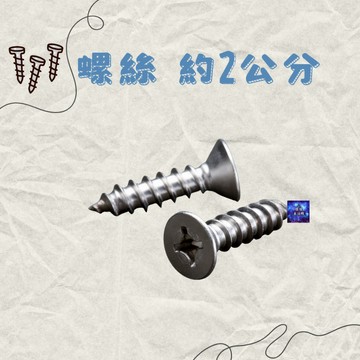 螺絲 約2公分 一般 白鐵