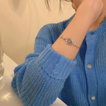 S925純銀夢幻小星球手鏈女夏輕奢小眾精致新款星星手飾品源頭批發