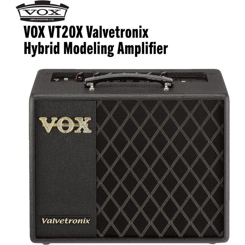 ギターアンプ VOX モデリング ハイブリッド VT20X スタジオ ライブに最適 エフェクト内蔵 ヘッドフォンアウト AUX入力 専用エデ